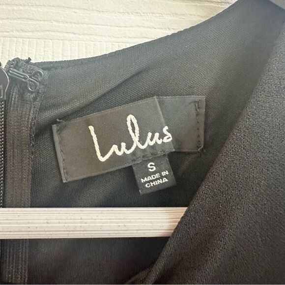 Lulus Utterly Smitten Black Cutout Maxi Dress size S NWT - Picture 5 of 9